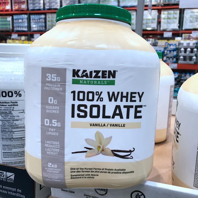 Canada Direct mail KAIZEN No sugar separation whey protein powder 2kg Sport Fitness Nutrition supplement