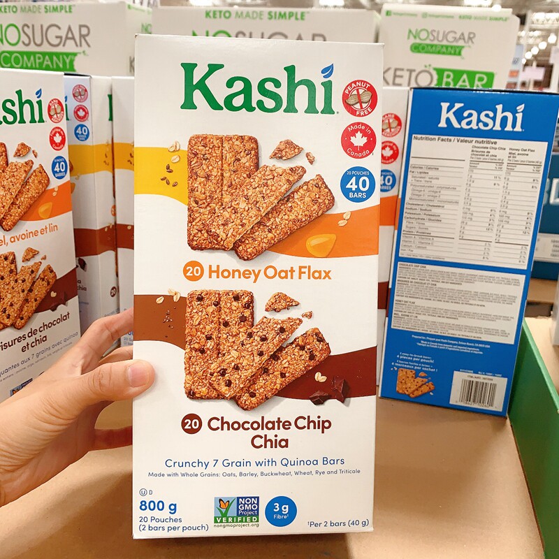 Canada Direct Mail Kashi Chocolate Exotic Seed Quinoa Honey Oat Grain Rod Coarse fiber 40 800g