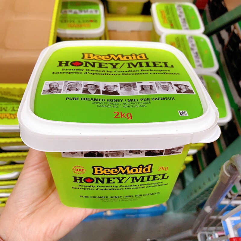 Canada direct mail BeeMaid will be white honey creamy natural honey white honey 2kg