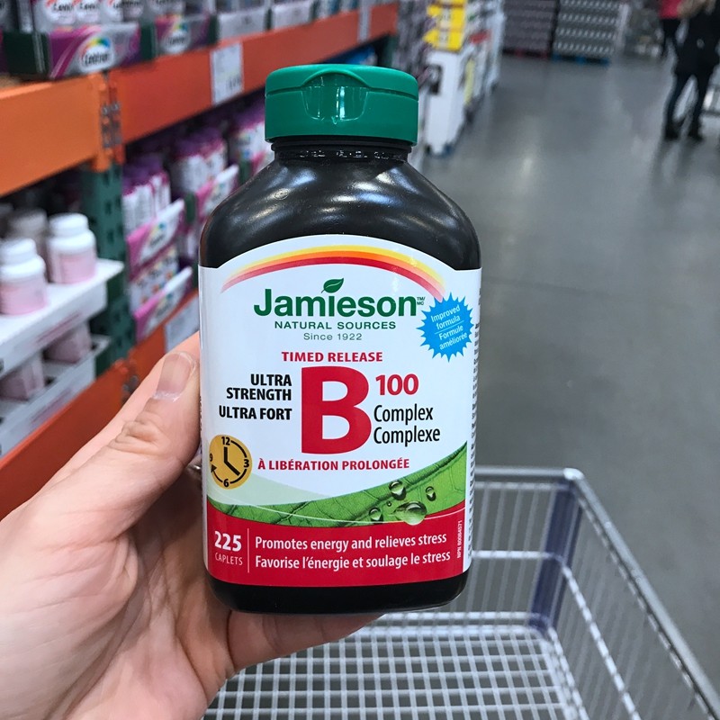 Canadian Straight Hair Jianmei B100 Vitamin B Complex Long-term Slow-release 225 Granules