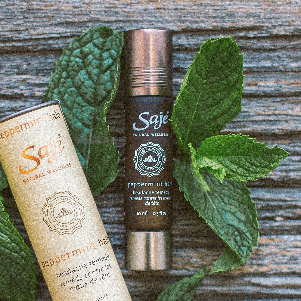 Canada Direct mail Sajé Sharoness Peppermint Halo Headache Essential Oils Walking Beads convenient for 10ML