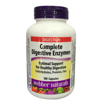 2 bottles Pack Canada Direct Mail Canada Webber Naturals Digestive Enzymes Enzyme Capsules 180 capsules