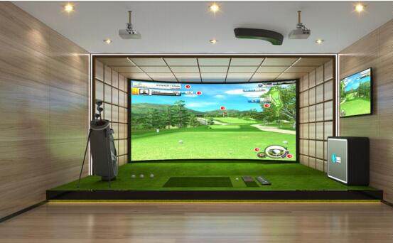 Indoor virtual golf simulation golf intelligent digital golf sports room project