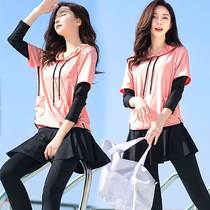 South Korea Fitness Room Running Sports Suit Badminton Pants Skirt Running Suit Women Professional Fitness Clothing Tide High Bounce Speed Dry