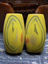 Upper Valley Warring States red agate with pictogram chicken oil yellow collection level arrow symbol humanoid pendant Wen play jewelry