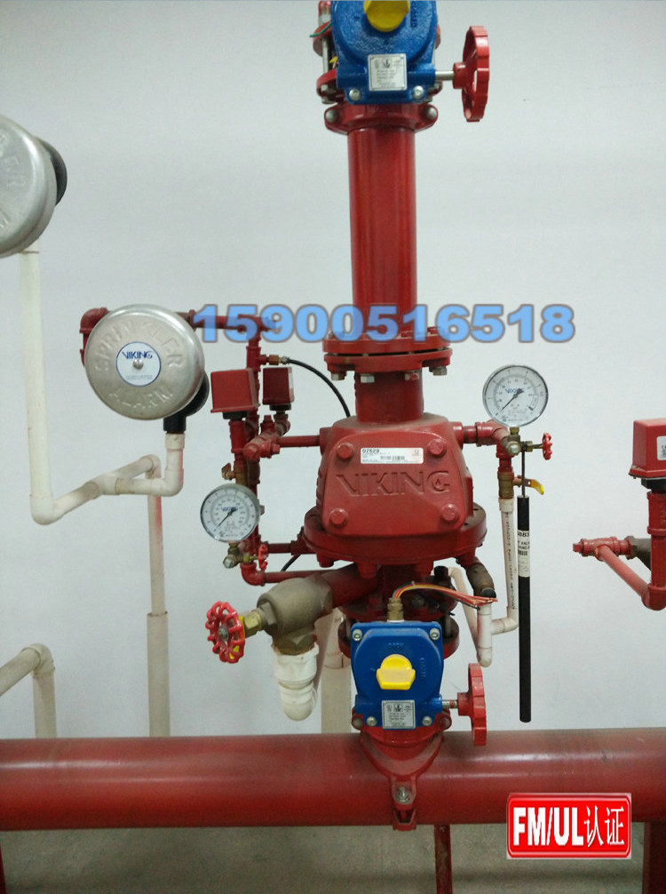 F-1 dry alarm valve DN80100DN150 fire alarm valve with pressure gauge pressure switch