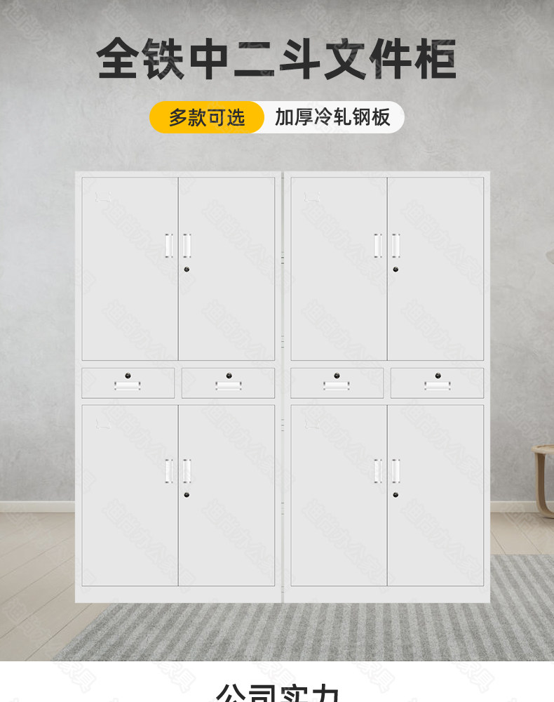 全铁中二斗资料柜柜子带抽屉仪器柜器械柜文件柜铁皮柜对开门 全铁中二斗资料柜柜子带抽屉仪器柜器械柜文件柜铁皮柜对开门