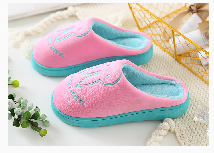 Pantoufles enfants en suède pour hiver - semelle caoutchouc - Ref 1003834 Image 19