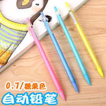 Able Automatic Pencil Candy Color Autopen 0 5 0 7mm Metal Children Pencil Student Painting Writing