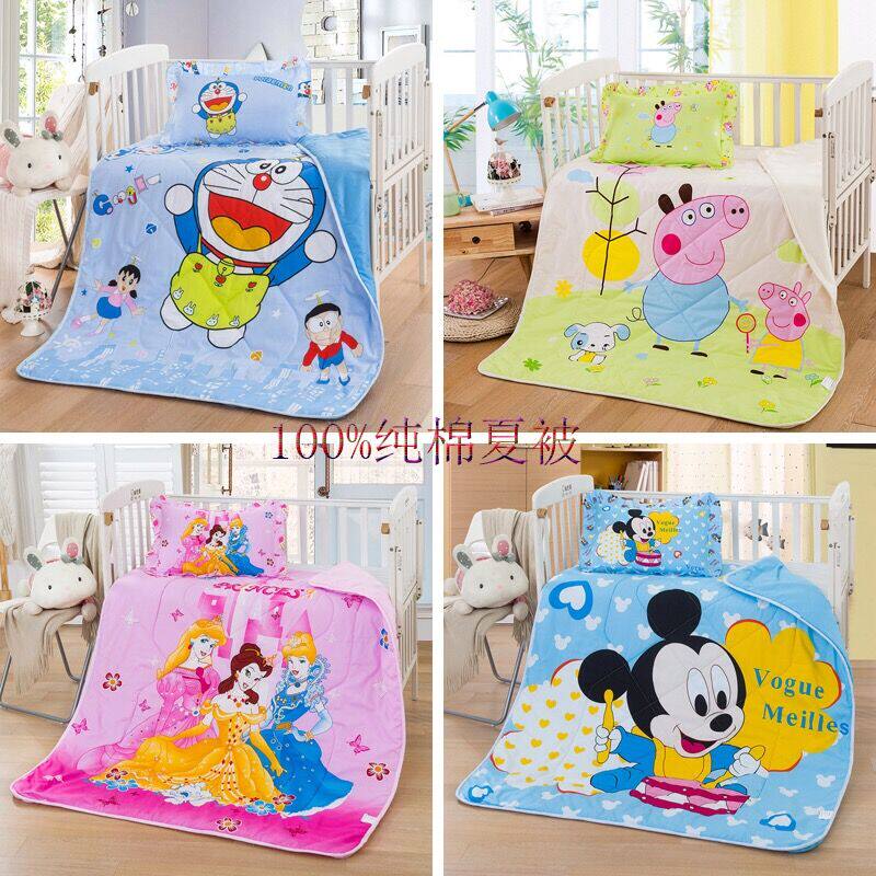 Cotton cartoon princess summer cool quilt Cotton air conditioning quilt children's kindergarten nap quilt summer thin quilt can be washed