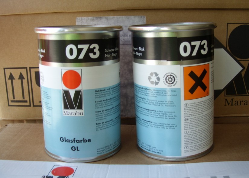 Germany MARABU MARABU MARABU silk screen printing ink glass metal ink GL073 black with 13% tax