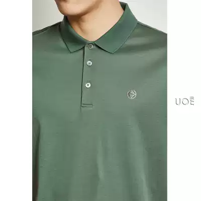 UOE New unimaginable comfortable breathable Men business casual lapel cotton short sleeve T-shirt polo shirt