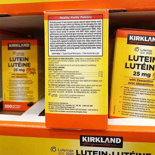 27 апреля канадская капсула лютеина Canadian Webber Veori Eye Eye Eye Lungeon Capsule 25mg175