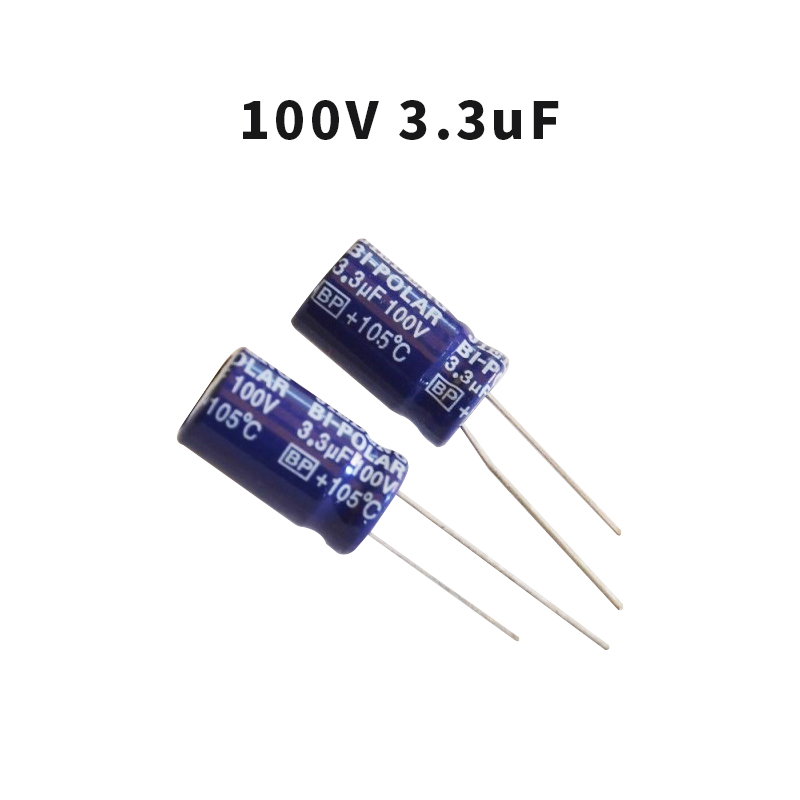 3 3UF 100V frequency division dedicated non-polar capacitor Electrolytic capacitor Vertical capacitor Treble capacitor