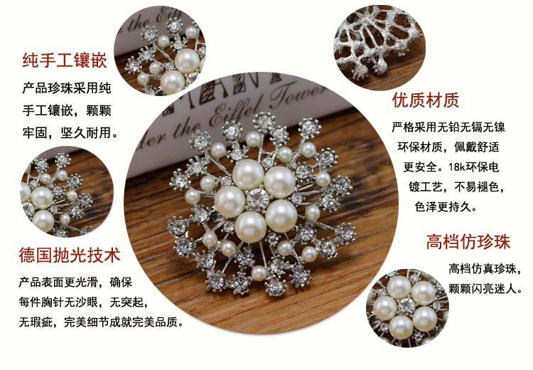 Broche femme en Zircon diamant - Ref 1184159 Image 11