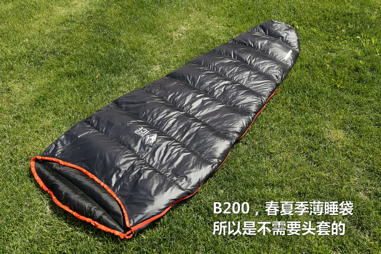 8264-Túi ngủ băng đen Northland B400 / B700 / B1000 / B1500 Túi ngủ ngoài trời siêu nhẹ tự lái túi ngủ naturehike lw180