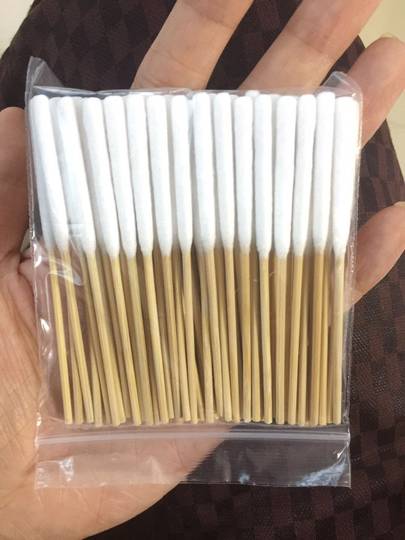 长头粗棉棒鼻严棉棒涂抹药膏烫商修附八痕棉签