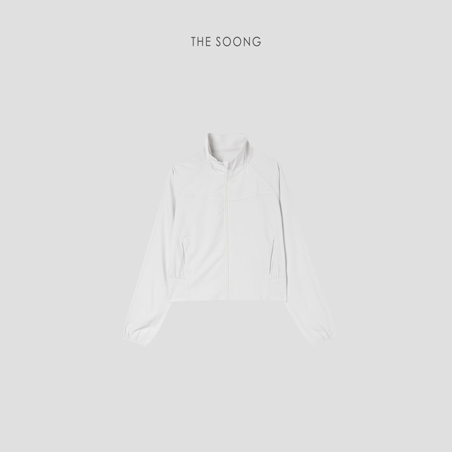 THESOONG/Cool Summer Ice Silk ເສື້ອກັນໜາວ Zipper ເຢັນບາງໆ