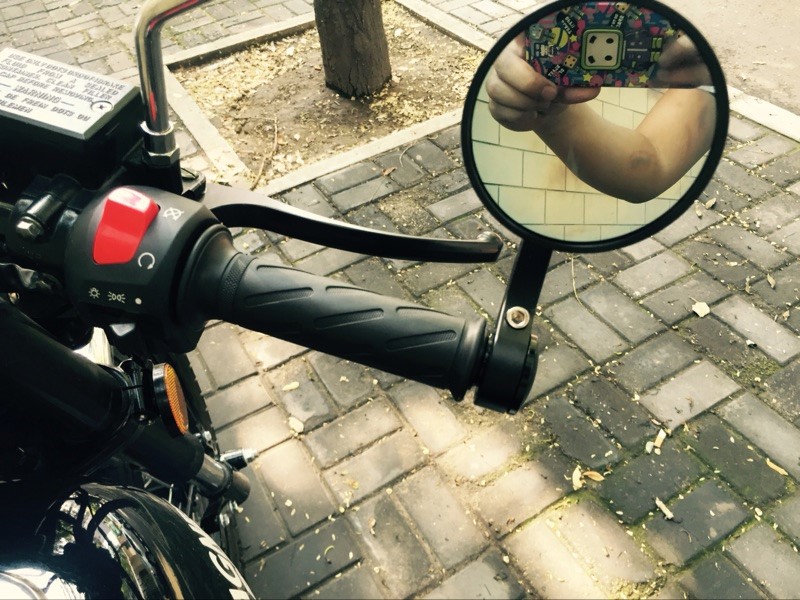 Xe máy retro sửa đổi chất lượng cao CNC cà phê cafe racer gương chiếu hậu gương tay cầm gương chiếu hậu xe máy không gương
