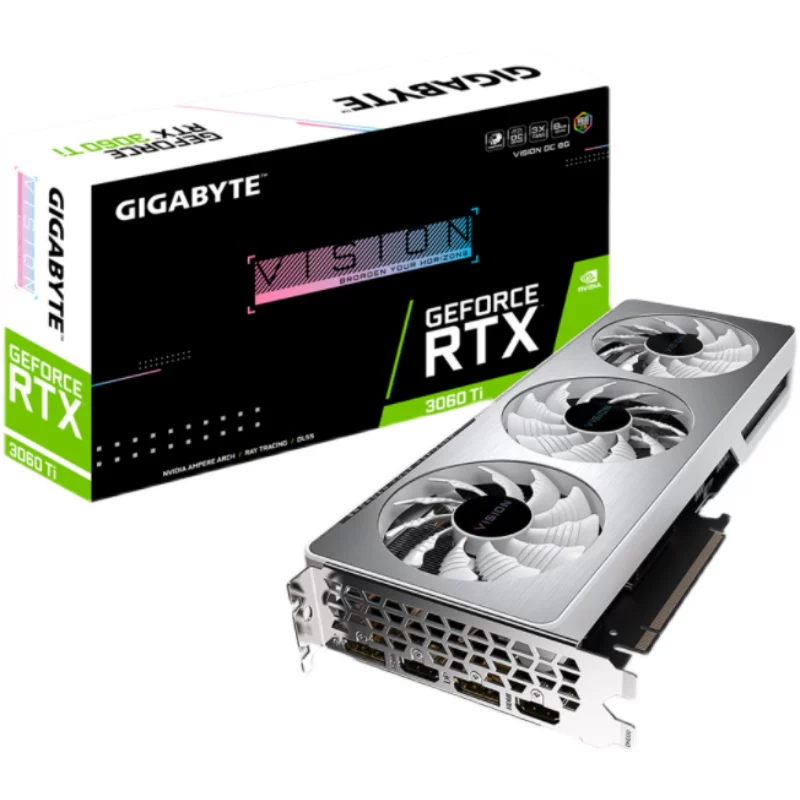 Gigabyte Gigabyte RTX3060 Ti Vision OC 8G Небесный Орел Белый Графика Новая Национальная Банка