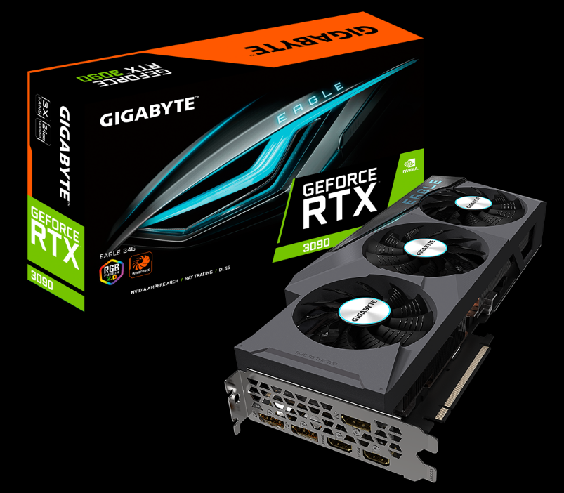Gigab (GIGABYTE) RTX™ 3090 EAGLE 24G Falcon game graphics card New State Row