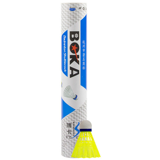 Boca Genuine 6/12 Pack Nylon Badminton Training Durable Plastic Balls Not Easily Broken Full-Round Manufacturer