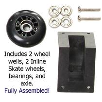 A pair of STRONGBAGS wheels and feet