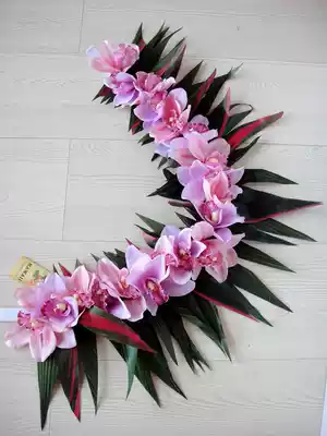 HAWAIIAN HULA GARLAND DANCE ACCESSORIES WAIST RING TAHITIAN HULA SUIT FLOWER HIPBAND