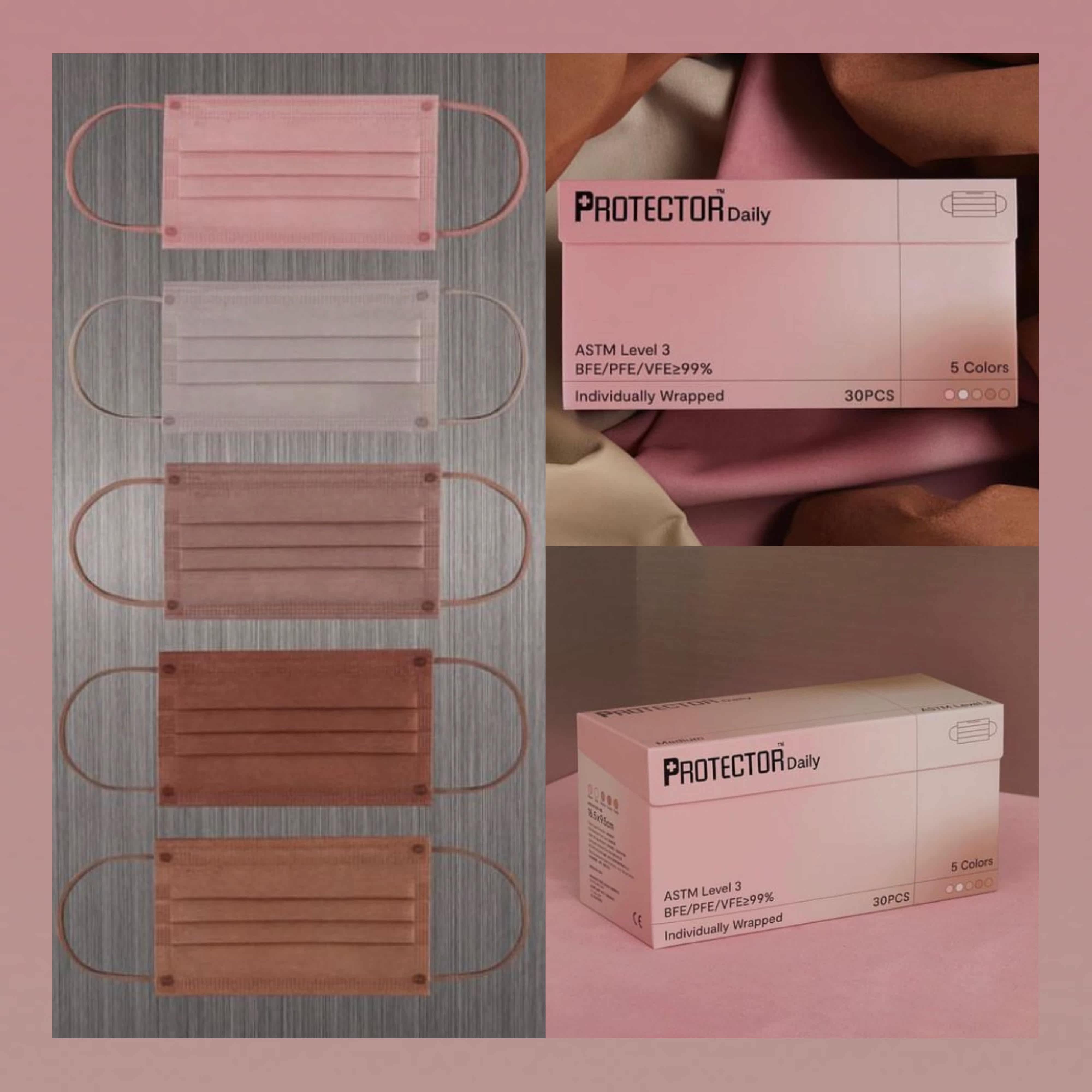 Hong Kong PROTECTOR DAILY brand cherry blossom color series protective mask mask spot