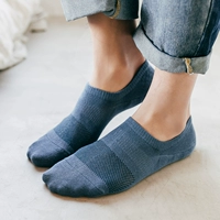 2019 mới vớ miệng nam vớ Nhật Bản lưới rắn màu cotton vớ vô hình mùa xuân và mùa hè vớ nam chống trượt - Vớ nam tất 