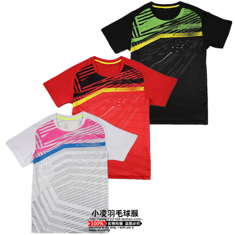 Multiple new national team Open men and women's air-permeable competition speed dry and breathable badminton clothes blouses