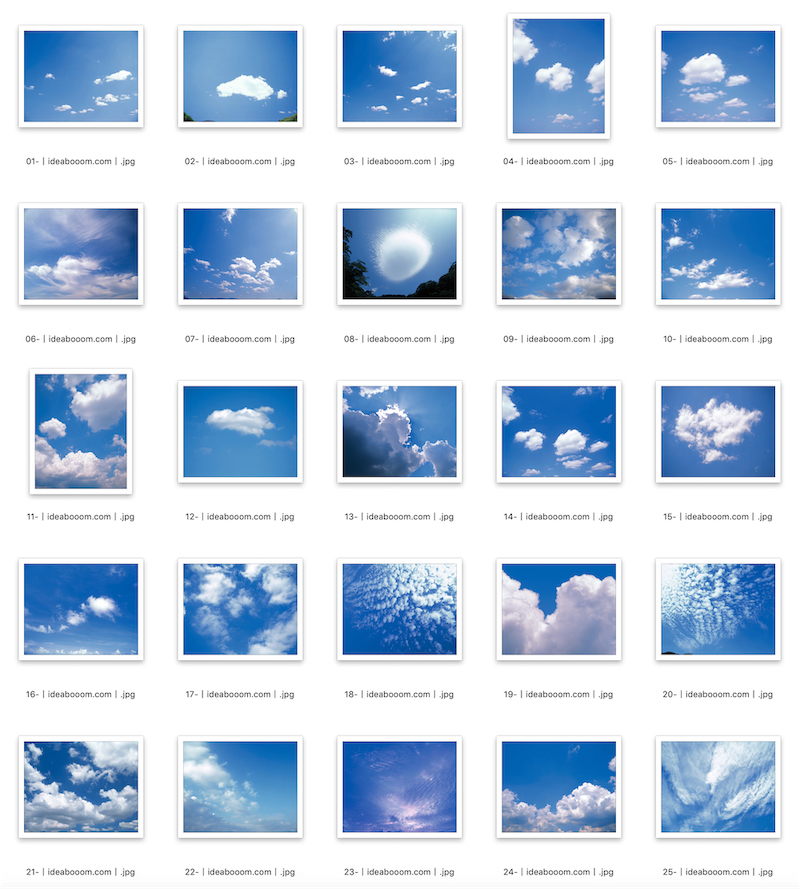 蓝天白云朵天空丨