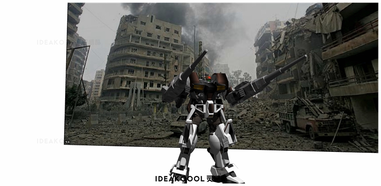 怪兽机器人丨雕塑草图SU模型丨