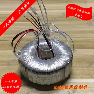 Fever voltage can be customized ring transformer 50 w O cattle secondary OCC silver plated 30 w, 80 w, 100 w