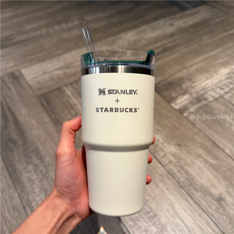 Starbucks Cup 2025 Minimalist Style Stanley Stainless Steel Straw Cup Insulated Portable Travel Car Water Cup