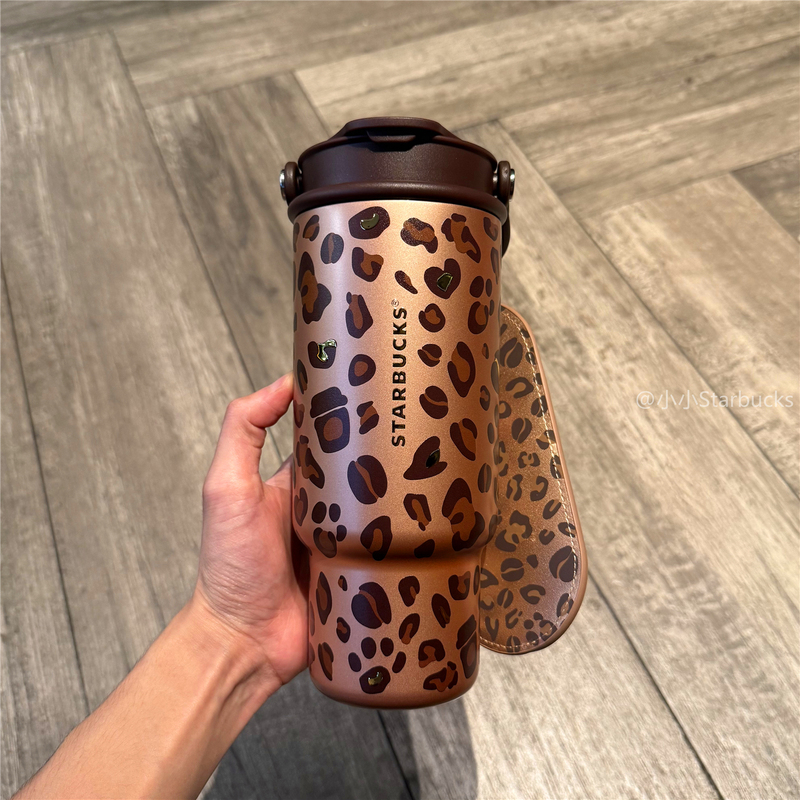 Starbucks Cup 2026 Leopard Print Coffee Handle Cup Stainless Steel Insulated Portable Coffee Travel Mug Sunglasses Bag Starbucks Cup 2026 Leopard Print Coffee Handle Cup Stainless Steel Insulated Portable Coffee Travel Mug Sunglasses Bag