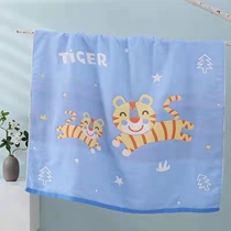 Baby Pure Cotton Gauze Bath Towel Baby Bath Newborn Children Cartoon Large Towel Soft Absorbent and Skin Cover Towels