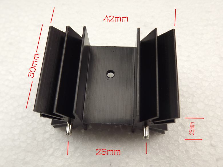 Radiators 30 * 42 * 25MM Double pins 1 45MM Needle distance 25 4 Single holes M3 butterfly recommended NEW