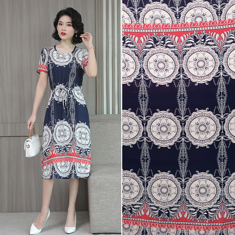 Vải cotton nhân tạo, váy mùa hè, vải cotton, vải lụa, cotton lụa, vải cotton lụa - Vải vải tự làm thun cotton 4 chiều