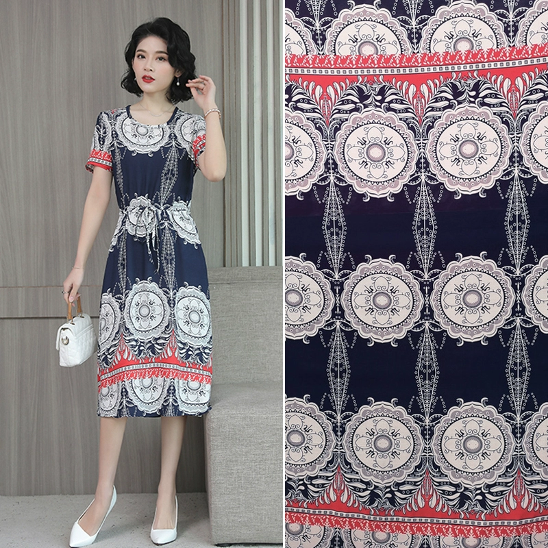 Vải cotton nhân tạo, váy mùa hè, vải cotton, vải lụa, cotton lụa, vải cotton lụa - Vải vải tự làm vải thô hàn