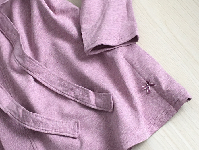 Bà mùa xuân và mùa thu đơn giản Áo choàng tắm ngắn đơn giản Terry Cotton Áo ngủ Phiên bản lỏng lẻo Dịch vụ tại nhà Áo choàng áo choàng đôi