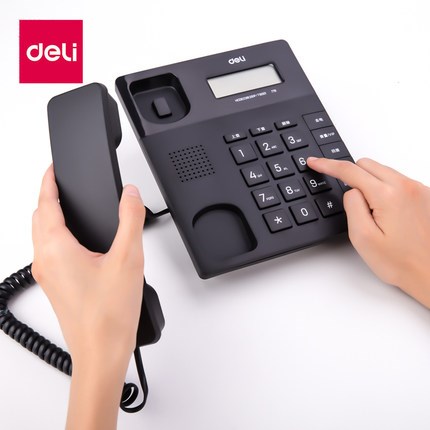 Deli 779 Landline Telephone Hotel Rooms Office Landline Wired Home Battery Free Telephone
