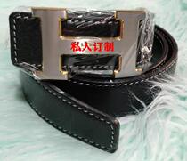 Belt Man Genuine Leather Mens Style Belt Head Layer Pure Bull Leather Punch With Young Crowd