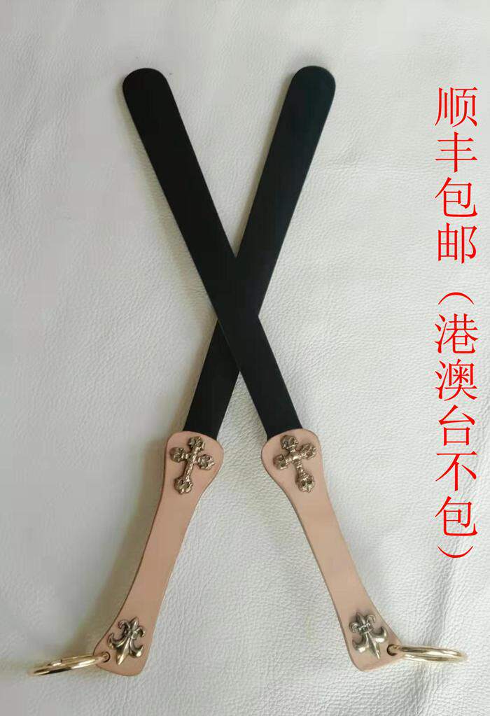 spa hand slapping eroy items couple flirts with pp real cow leather pat on the leather whip alternative private toy leather pat