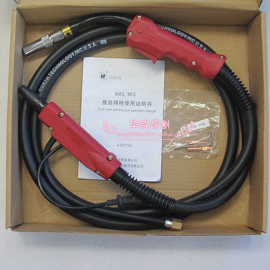 气保焊枪配件 美国诺斯焊枪   QTB350A 二保焊焊枪