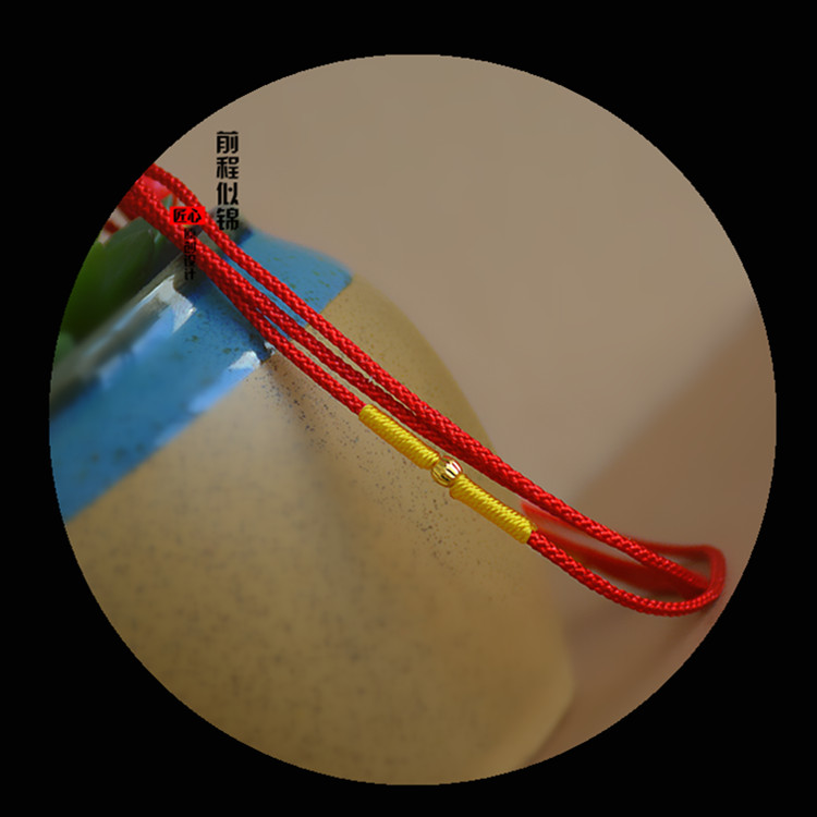 2022 Benming Year Red Waist Chain Women's Original Design 999 Foot Gold Bead Girlfriend Sexy Belt Tanabata Gift