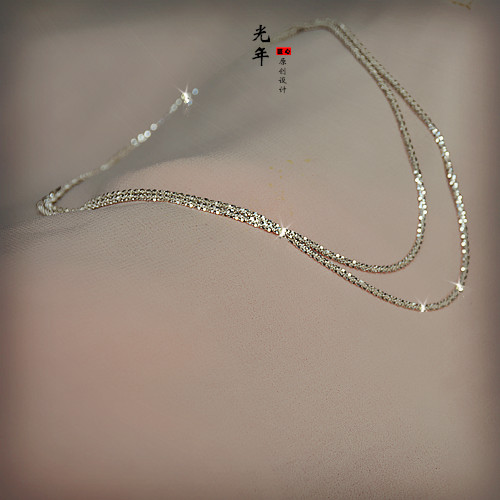 Light years all silver Super Flash sterling silver waist chain belly dance Indian dance belly button chain men and women sexy high-end gifts slightly thicker