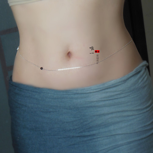 999 Foot Silver Body Chain Brief Extremely Slim 100 Hitch Natural Pomegranate Stone Sexy Ultra Shiny Silver Gift Original-Taobao