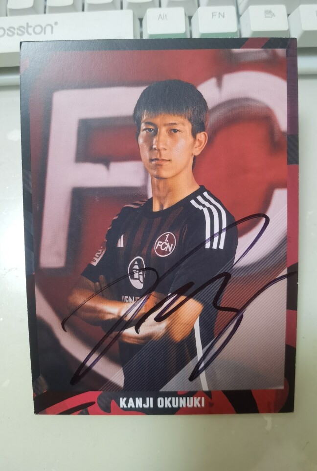 Obunteased Japan's Nuremberg 23 24 24 official pro-pen signing card-Taobao
