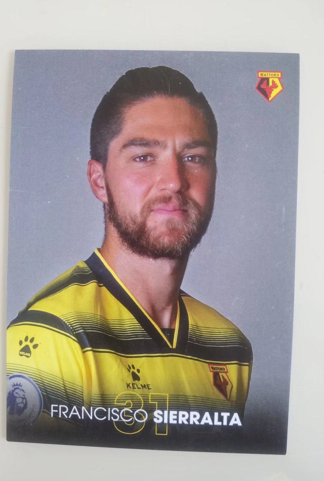 Sierra Errta Chile Watford 21 22 season official white card